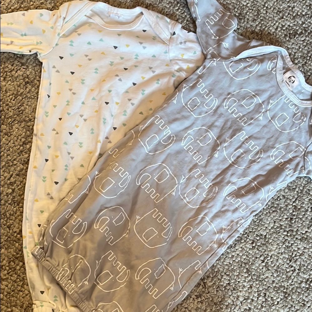 Elephant Print and Triangle Pattern Kids Pajamas